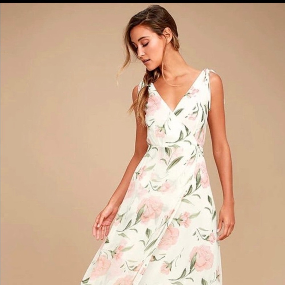 Lulus floral maxi dress